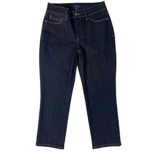 NYDJ Not Your Daughters Jeans Karen Capri Dark Wash Denim NEW Women’s Sz 2